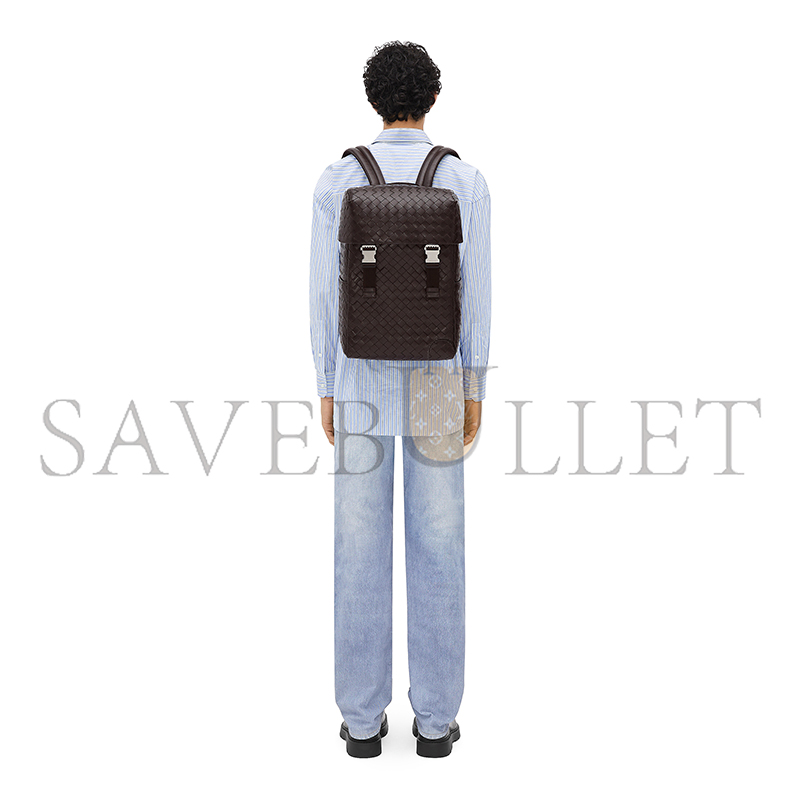 b0tt*ga Ven*ta intrecciato flap backpack 766580v2hl22145 (38*26*15cm)